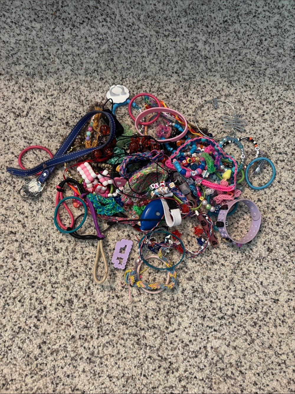 Mixed Colorful Kids Bracelet and Hair Accessory Lot — Multicolor